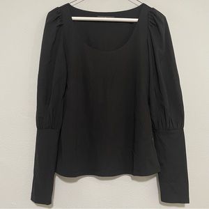 Pomander Place Tuckernuck Riley Scoop Neck Puffed Shoulder Bishop Top